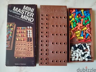 Mini Mastermind board game by Capiepa made in France in 1976