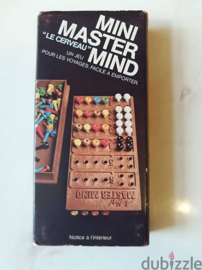 Mini Mastermind board game by Capiepa made in France in 1976 1