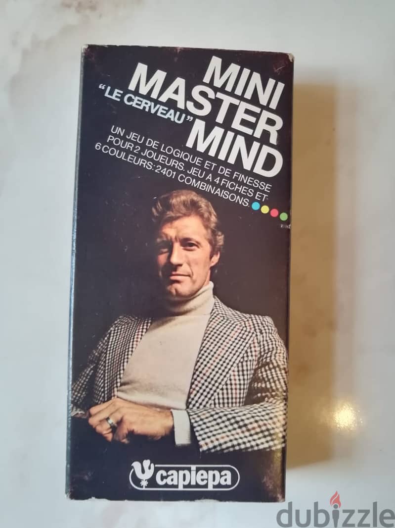 Mini Mastermind board game by Capiepa made in France in 1976 3