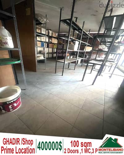 Prime Location 2 doors 100 sqm shop for sale in Ghadir - Jounieh!!