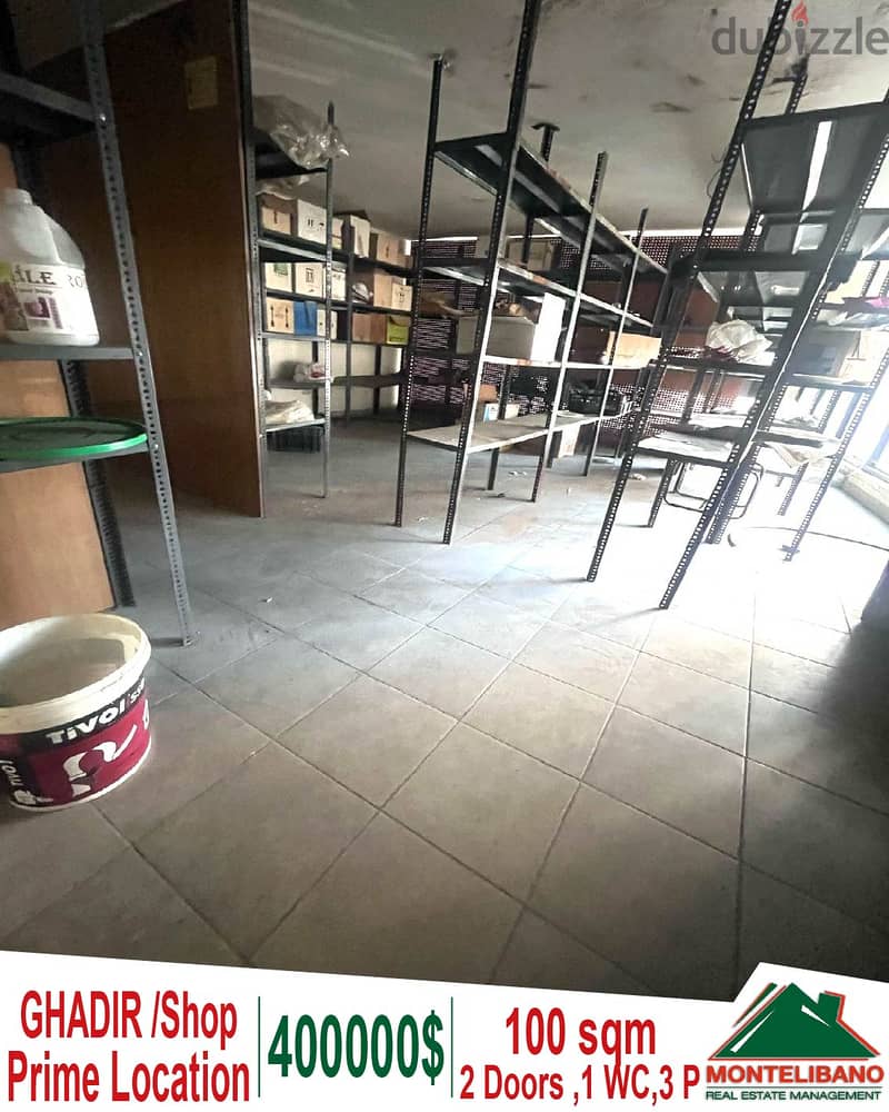 Prime Location 2 doors 100 sqm shop for sale in Ghadir - Jounieh!! 0