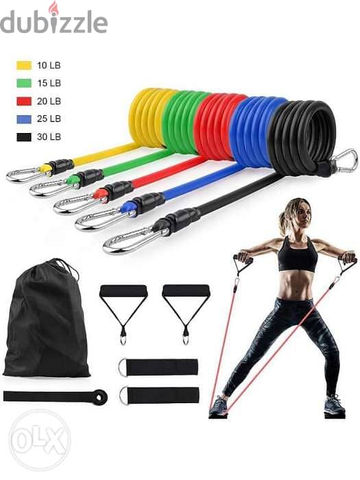 Resistance Bands High quality 11 pcs/set material latex 4