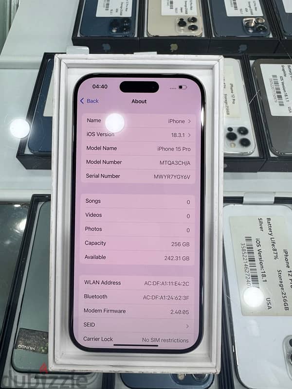 iphone 15 pro 256gb 2 sim 1