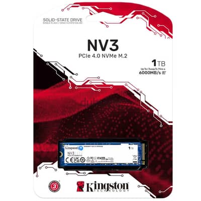 Kingston NV3 M. 2 2280 1TB PCIe 4.0 x4 NVMe Internal Solid State Drive