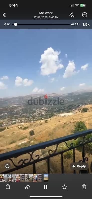 عقار عليه مبنى في عين زحلتا الشوف land with building at ain zahlta 14