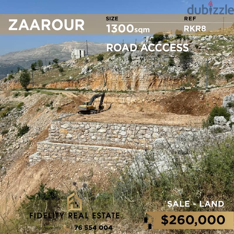 Land for sale in Zaarour RKR8 أرض للبيع في الزعرور 0