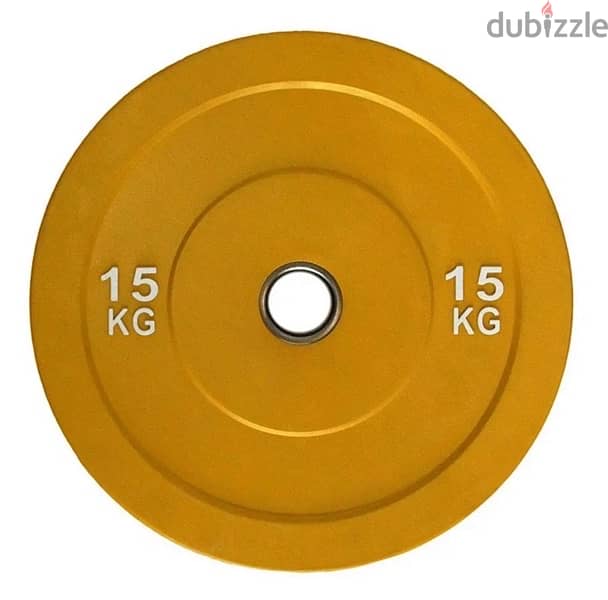 Colored Bumper plates set 150kg 3