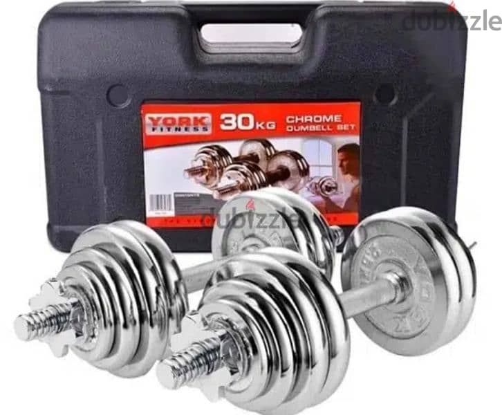 high quality bench, biceps training & Leg Raises  + 30 kg dumbells set 5