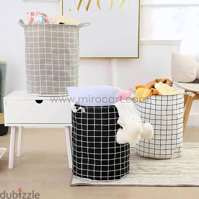 Foldable Laundry Bag – 40L Cloth Basket w/ Easy-Carry Handles