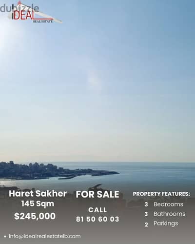 145 SQM Apartment for sale in Haret Sakher REF#JH17488