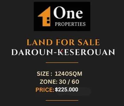 LAND FOR SALE IN DAROUN - KESEROUAN