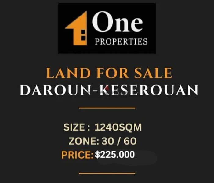 LAND FOR SALE IN DAROUN - KESEROUAN 0