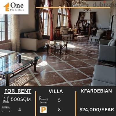 FURNISHED VILLA FOR RENT IN KFARDEBIAN