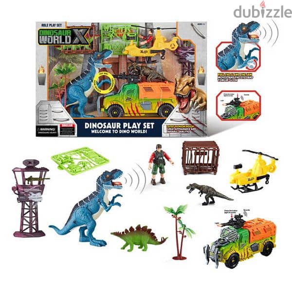 German store dinasour world X playset 1