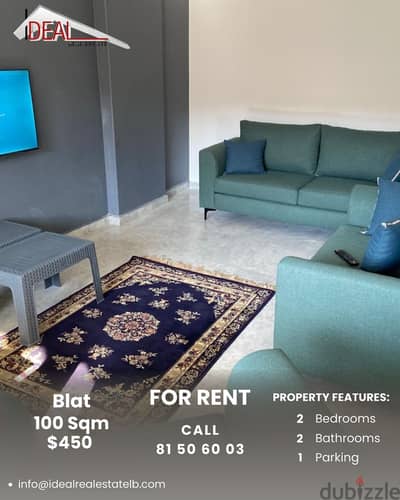 100 sqm Furnished Apartment for rent in Blat Jbeil REF#JH17491