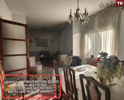 high ceilings-spacious -Ideal location-Ain el remmaneh REF#TR118525