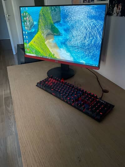 PC+  HyperX Keyboard + AOC 144hz Monitor