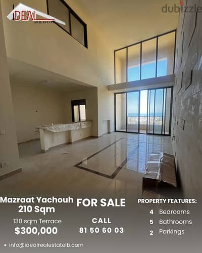 253 SQM Duplex with Terrace for sale in Mazraat Yachouh REF#SN9006