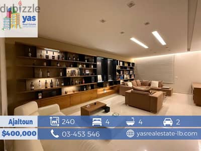 Ajaltoun 240m2 | High-End | Prime | View | Furnished | Unique |