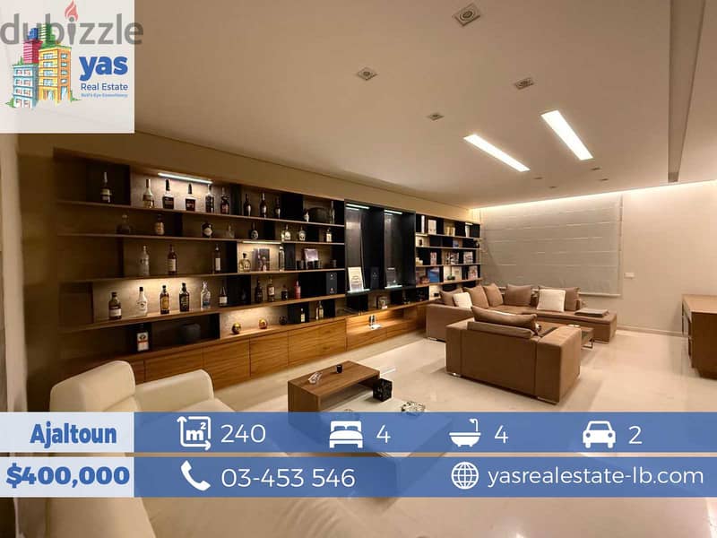 Ajaltoun 240m2 | High-End | Prime | View | Furnished | Unique | 0