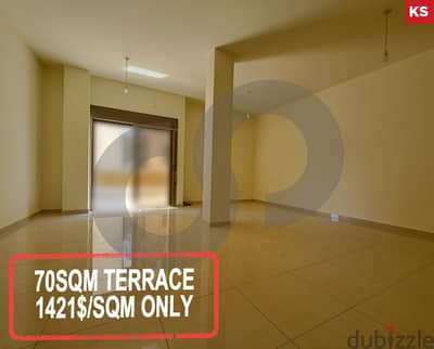 70SQM TERRACE- GREAT CATCH - Baabda Town/بعبدا  REF#KS116702