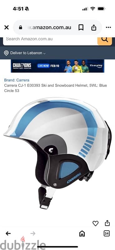 carrera ski helmet  size 49-52cm never worn, half price 4