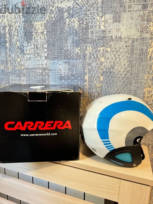 carrera ski helmet  size 49-52cm never worn, half price 2