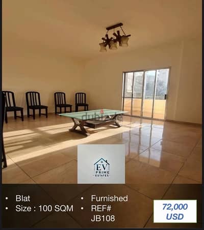 Apartment For Sale In Blat  شقة للبيع في بلاط