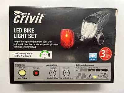 CRIVIT rechargable LED Bike Set