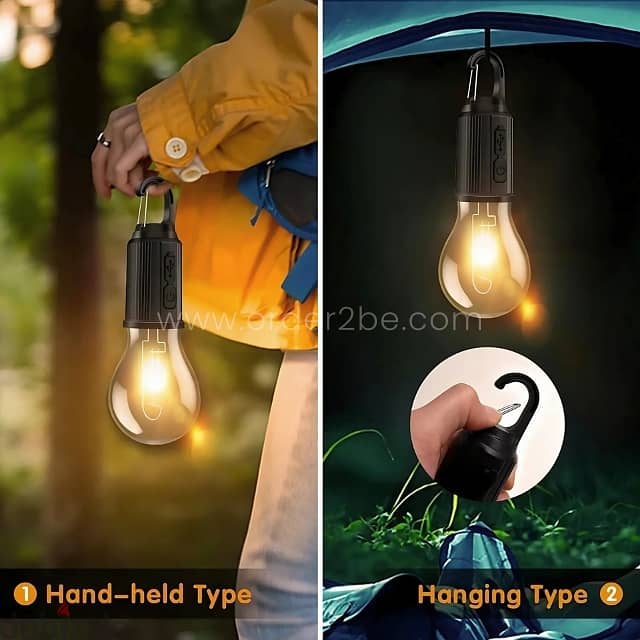 Hanging Camping Lantern – Waterproof LED w/ 3 Light Modes 3