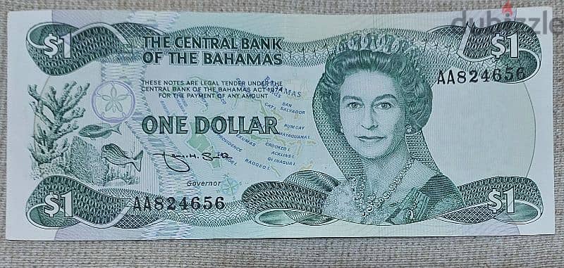 Bahamas Banknote Memorial for Queen Elizabeth II 0