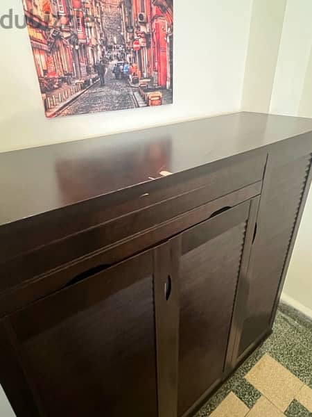 Cabinet 3 Doors, one drawer Good Condition 1