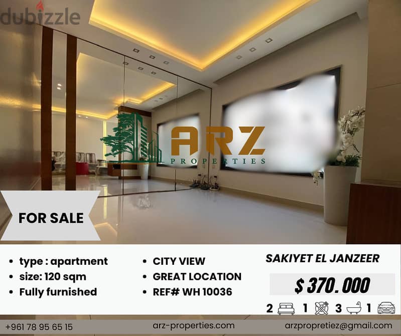 120 SQM apartment for sale in sakiet el janzir 0