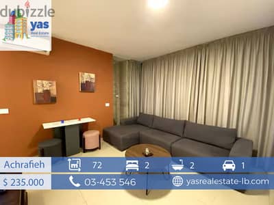 Achrafieh 72m2 | Very Calm Location | Gated | Furnished/Equipped | PA