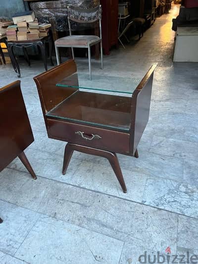 vintage commode 1950's كومود طاولة عدد ٢ تصميم الخمسينات روعة سعر لقطة