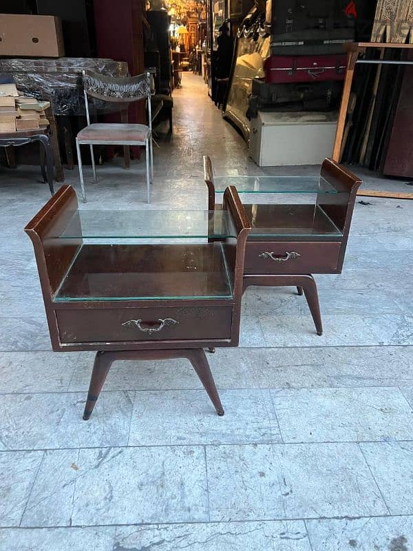 vintage commode 1950's كومود طاولة عدد ٢ تصميم الخمسينات روعة سعر لقطة 3