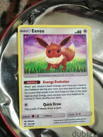 sun and moon:burning shadows eevee 101/149