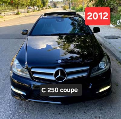 C 250 coupe model 2012 high package excellent condition