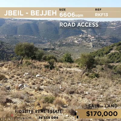 Land for sale in Jbeil-Bejjeh RKF13 أرض للبيع في جبيل - بجة