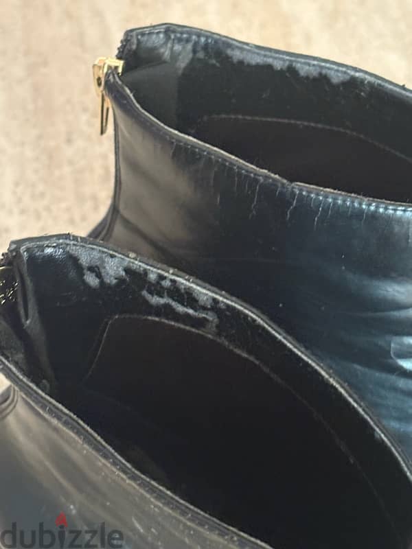 Black Ankle Boots Charles & Keith– Size 40 (Needs Restoration) – $20 2