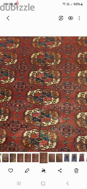 Big Bokhara Carpet, Antique,  سجادة عجمية بخارى مشغولة عاليد