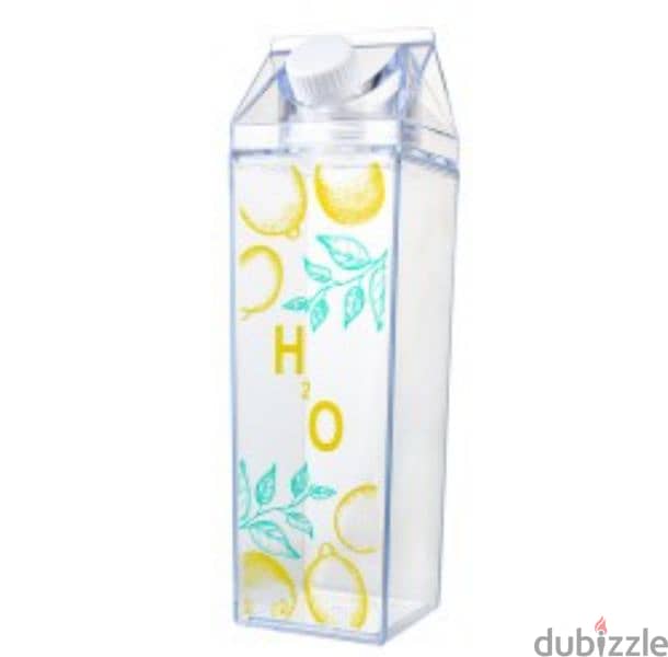 transparent Plexi milk bottle 2