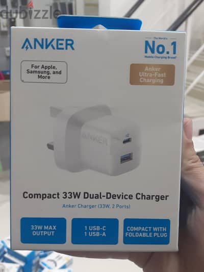 Anker Charger Compact (33w,2 ports)