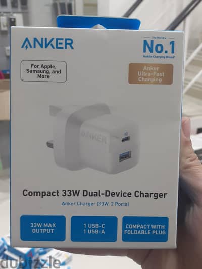 Anker Charger Compact (33w,2 ports) Original & Best Price