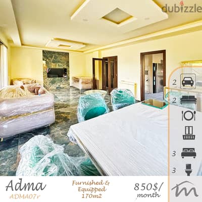 Adma | Fully Furnished/Equipped/Decorated 3 Bedrooms Apartment | 170m²