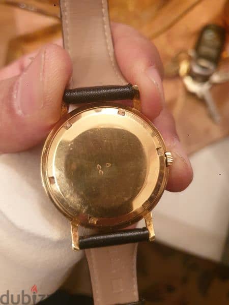 vintage very rare Eterna-Matic 2000 centenaire 71 gold tone 1970's 1