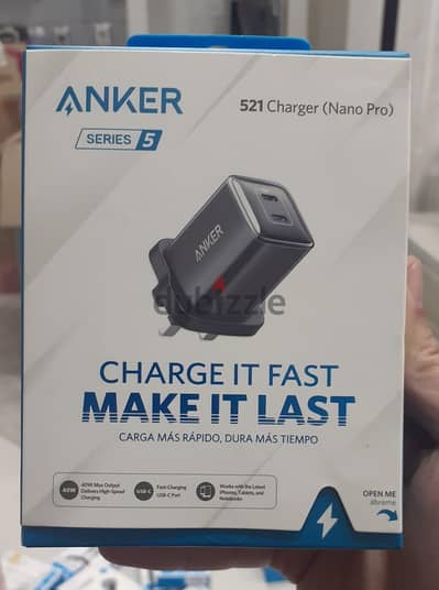 Anker 521 Charger (Nano Pro) Usb-c 40w 3pin