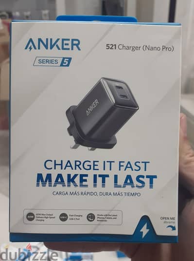 Anker 521 Charger (Nano Pro) Usb-c 40w 3pin Amazing & good offer