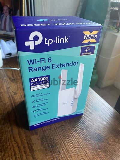 TP-LINK AX1800 Wi-Fi 6 Extender (OneMesh)