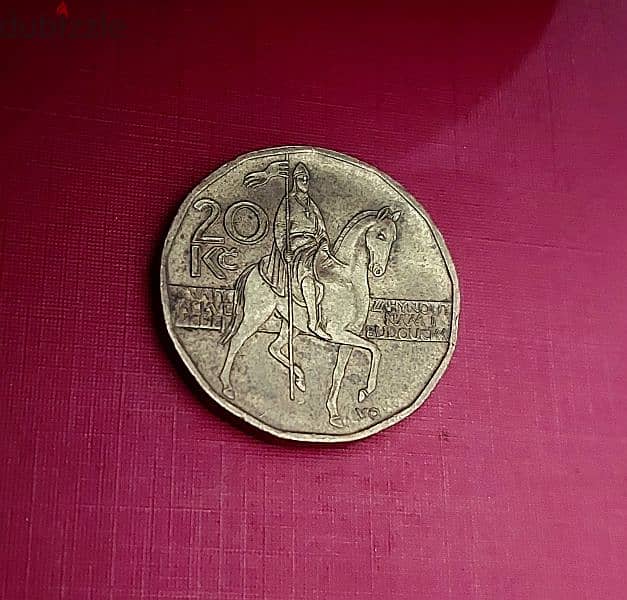 2004 Czech Republic 20 korun large coin 1